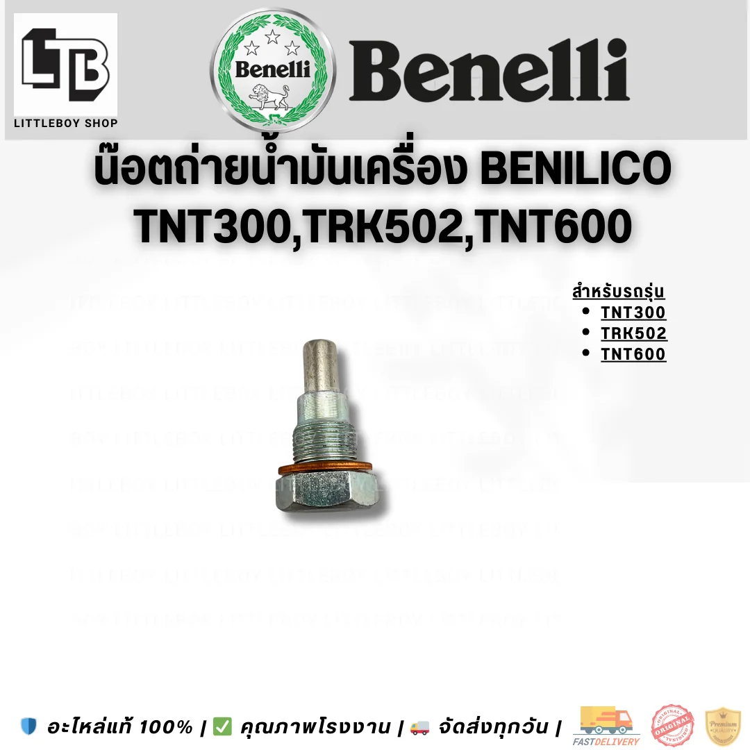 น็อตถ่ายน้ำมันเครื่อง Benilico TNT300/TRK502/TNT600