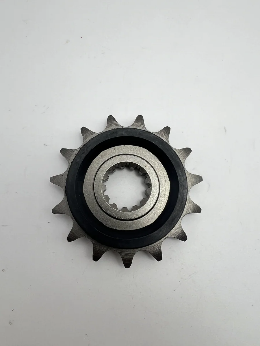 สเตอร์หน้า TNT300 TRK502 Leoncino 500 TNT600 15ฟัน 525 (มียางซับเสียง)